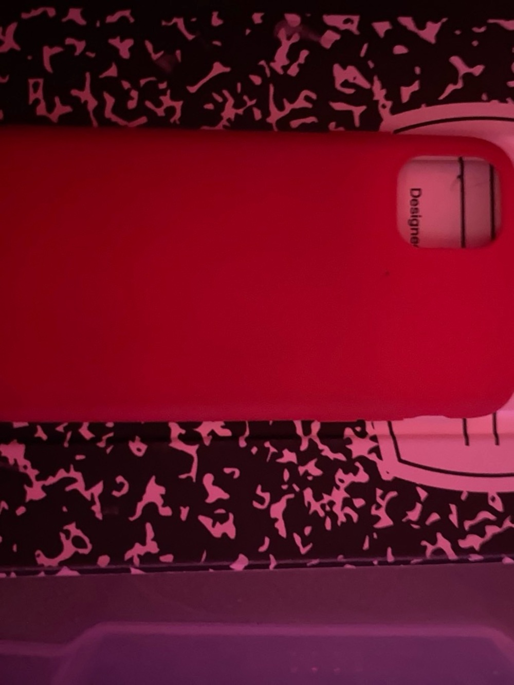 Red and Pink Protective Phone Case - Brand Unspecified